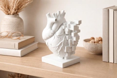 Escultura Corazón Pixelado - Ah-Re!