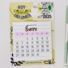 Mini calendario imán - tienda online
