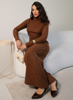 Conjunto Feminino de Frio Elegante Blusa e Pantalona Tricot na internet