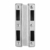 Imagen de Cerrojo Cerradura De Aplicar Vidrio a Vidrio Acero Inoxidable ( Llave - Perilla ) Para Puerta Vidrio Blindex