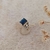 ANILLO CAMILO AZUL MARINO - Tres Deseos