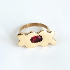 Anillo Nube con Piedra - tienda online