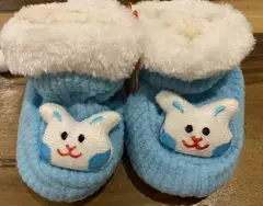 Pantumedias de piel Conejo celestte - comprar online