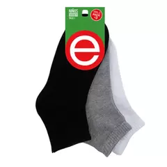 SOQUETES INFANTILES LISO EN COLORES SURTIDOS TALLE 2 ELEMENTO