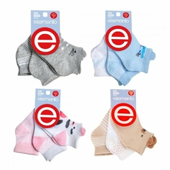 Medias Soquete Pack X3 Bebe Estampado Talle 1 Elemento - comprar online