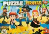 Rompecabezas Puzzle De 48 Piezas Piratas - Gato Garabato