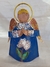 Anjo Luz Azul Arte em aço carbono. Escultura