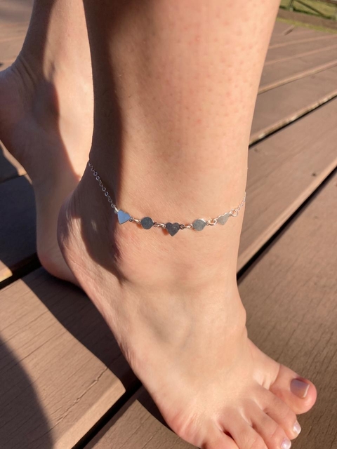 Tornozeleira 3 corações