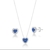 Conjunto coração cravejado - comprar online