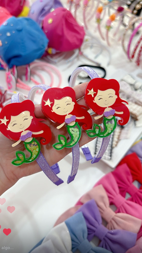 Tiara Pequena Sereia Ariel