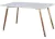 Mesa Nórdica Tapa Blanca 1,20x80