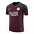 Camisa Paris Saint-Germain PSG Treino 24/25 - Torcedor Nike Masculina - Vinho com detalhes em verde