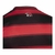 Camisa de torcedor do Flamengo I 25/26, manga longa, nas cores vermelha e preta, com listras e logo da Adidas. 
