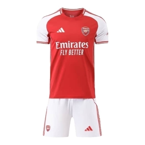 Kit Infantil Arsenal I 25/26 - Adidas - Vermelho e branco