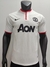 camisa retro manchester united ii temporada 2010/13 branca com detalhes vermelho
