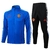 kit treino do manchester united temporada 25/26 azul com ziper longo e calça preta