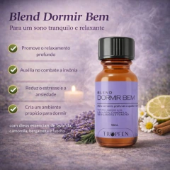 Blend Óleos Essenciais Puro Dormir Bem 10ml – Aromaterapia Sono Ansiedade Relaxamento - comprar online