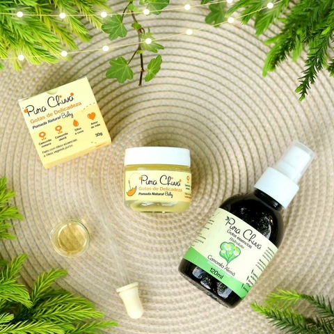Kit Hidrolato de Camomila Alemã + Pomada Natural Gotas de Delicadeza - Pura Chuva