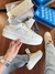 Adidas plataforma lux off/prata velho