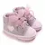 Tênis antiderrapante com sola macia infantil, Sapatos de princesa Rosa Bebê na internet
