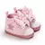 Tênis antiderrapante com sola macia infantil, Sapatos de princesa Rosa Bebê