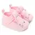 Tênis antiderrapante com sola macia infantil, Sapatos de princesa Rosa Bebê