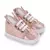 Tênis antiderrapante com sola macia infantil, Sapatos de princesa Rosa Bebê na internet