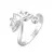 Anillo Flor de Loto Plata 925 - Regulable