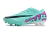 Nike Air Zoom Mercurial Vapor 15 Elite Football Boots Fluorescent Blue with Purple detail