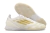 Adidas F50 Elite Futsal Boot - White with Blue Detail - buy online