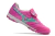 Chuteira Society Mizuno Morelia Classic Rosa com detalhe Azul - Alfa Esporte