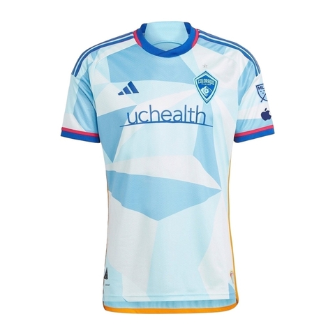 Camisa Colorado Rapids II 24/25 - Torcedor Adidas Masculina - Azul com detalhes em amarelo e vermelho