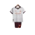 Kit Infantil Manchester City II 23/24 Branco com detalhes em vinho e laranja