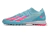 Chuteiras Society Adidas X Elite Messi Azul Fluorescente com detalhe Rosa
