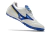 Bota de fútbol Mizuno Morelia Cup Wave Rivaldo Classic Society blanca con detalle azul - Alfa Esporte