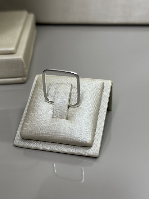 Anel Prata 925 Quadrado