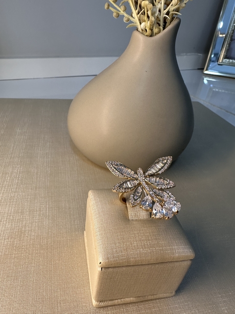 Anel Cravejado Libélula