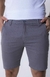 Bermuda Sport Fino Slim Fit Cor Cinza - comprar online