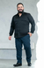 Camisa Acetinada Manga Longa Slim Plus Size Cor Preto - LORD'S BRAND