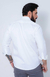 Camisa Acetinada Manga Longa Slim Cor Branco na internet