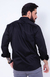 Camisa Acetinada Manga Longa Tradicional Cor Preto na internet
