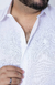 Camisa de Linho Manga Curta Tradicional Plus Size Cor Branco - LORD'S BRAND