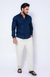 Camisa de Linho Manga Longa Tradicional Cor Azul Marinho - loja online