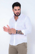 Camisa de Linho Manga Longa Slim Cor Branco - LORD'S BRAND