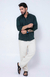 Camisa de Linho Manga Longa Slim Cor Verde militar - loja online