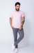 Camiseta Gola Polo Básica Cor Rosa bebê - loja online