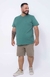 Camiseta Básica Bordada Cotton Plus Size Cor Verde - loja online