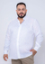 Camisa de Linho Manga Longa Tradicional Plus Size Cor Branco - comprar online