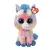 Boneca de pelúcia Ty-Soft para crianças, gorro Dexter, cachorro marrom, olhos