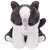 Boneca de pelúcia Ty-Soft para crianças, gorro Dexter, cachorro marrom, olhos na internet